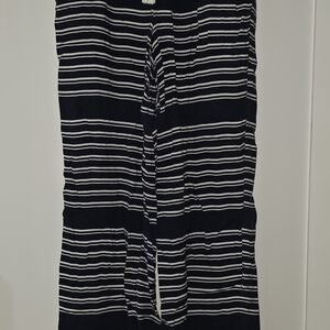 Striped Blue and White Women's Pants